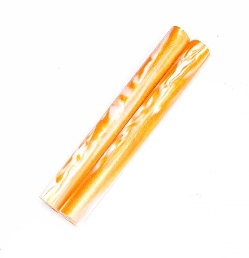 Orange and White DiamondCast® Slim Blank