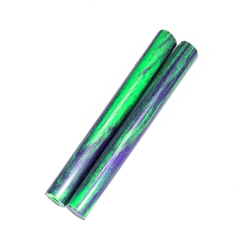 Purple and Neon Green DiamondCast® Slim Blank