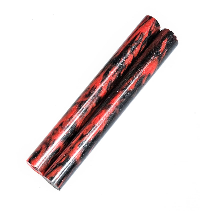 Red and Black DiamondCast® Slim Blank