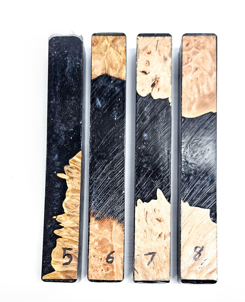 Maple Burl DiamondCast Hybrid Blanks Lot 1