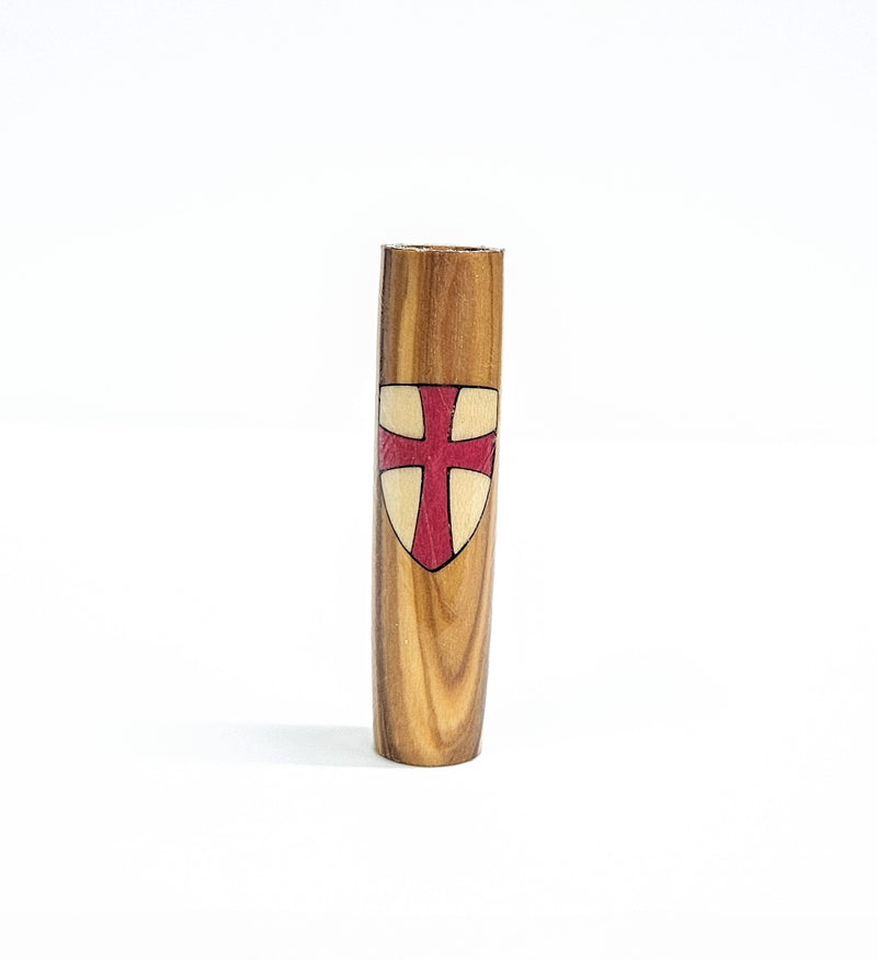Templar Cross Olive Wood Inlay Blank