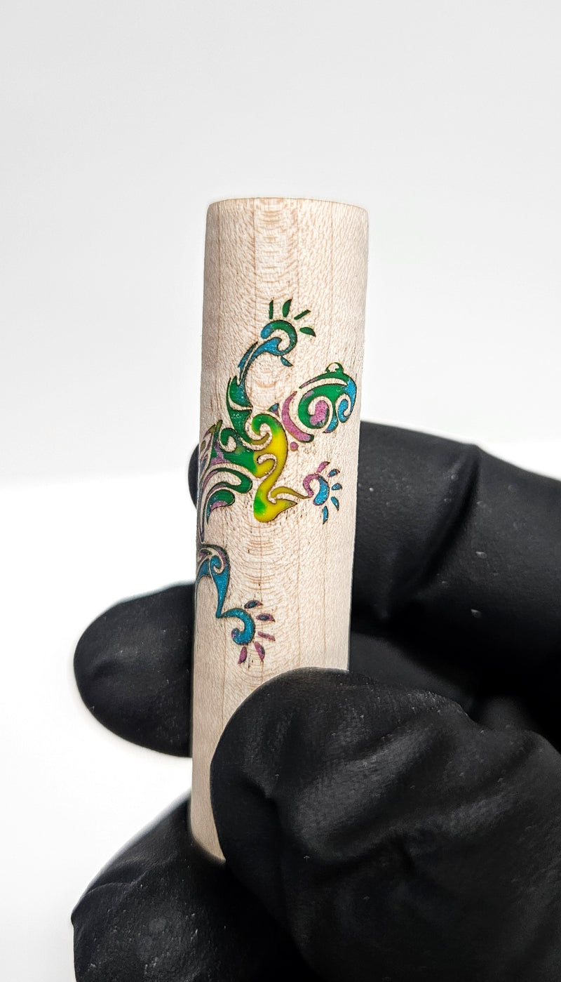 Laser Engraved Tribal Lizard