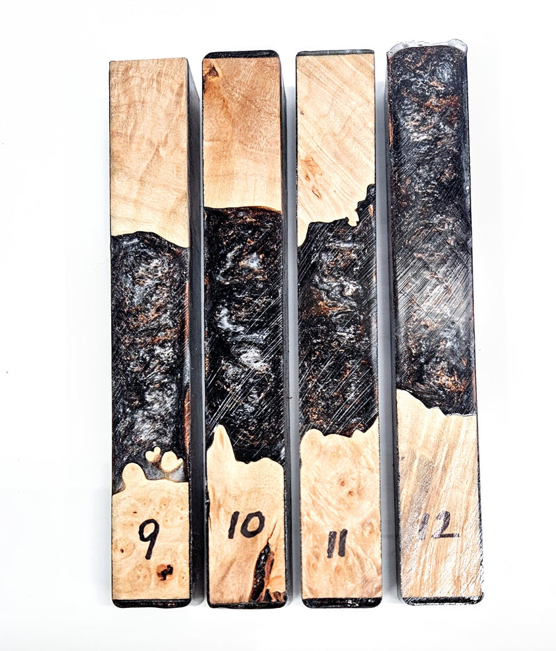 Maple Burl DiamondCast Hybrid Blanks Lot 2