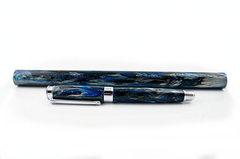 "Queen City Silver" Silver Series Kitless Pen Blank
