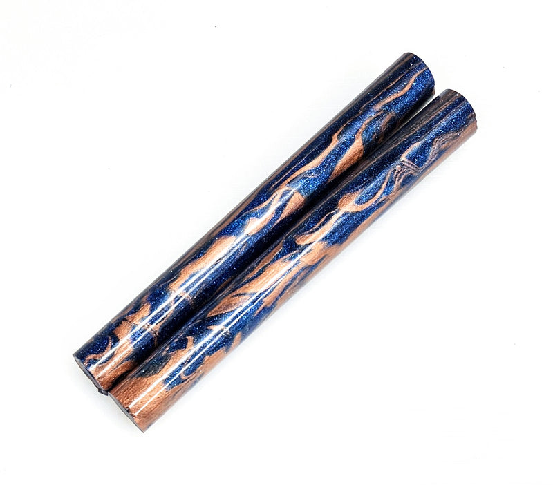 Blue and Copper DiamondCast® Slim Blank