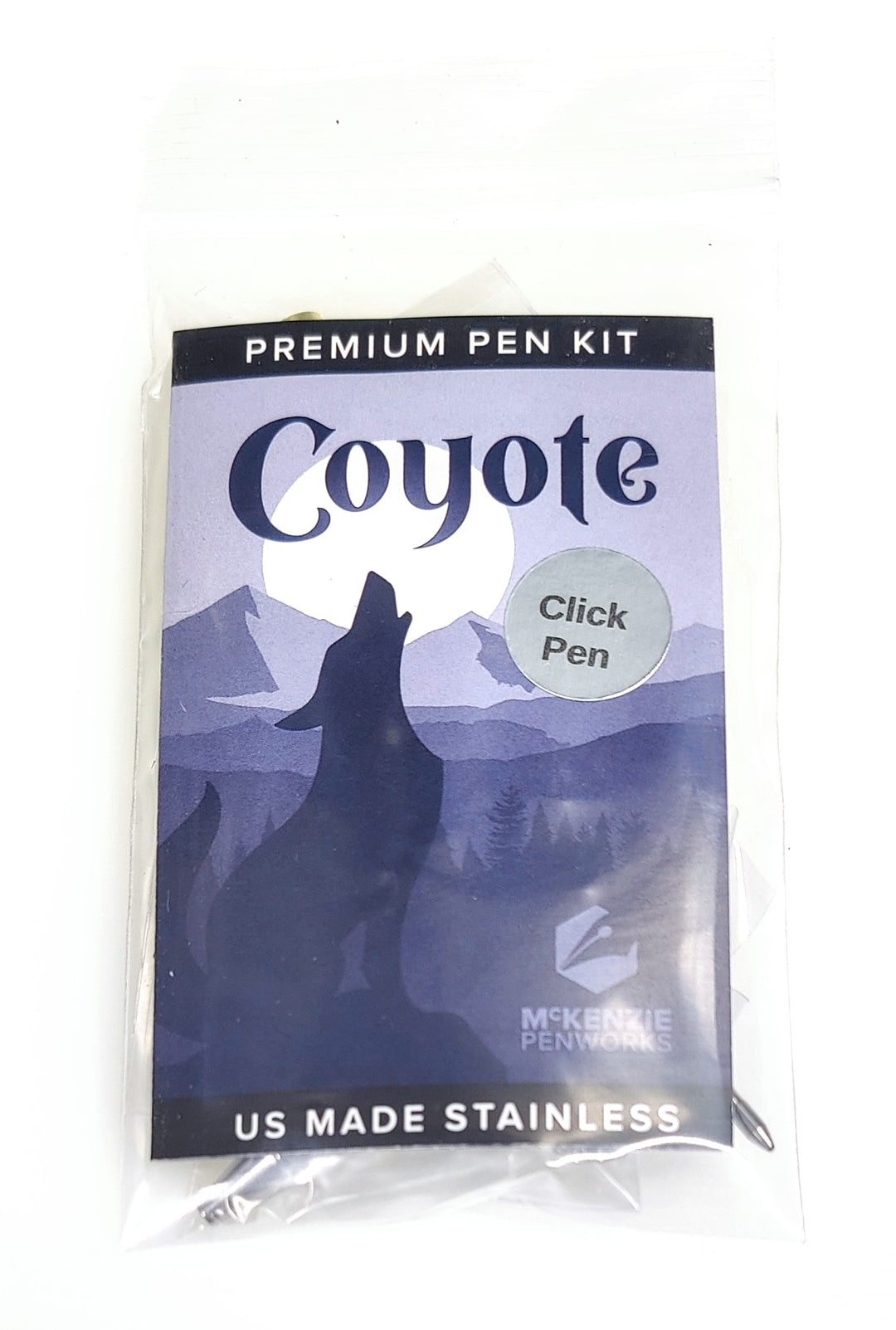 Coyote Click Pen - Natural Stainless – McKenzie Penworks